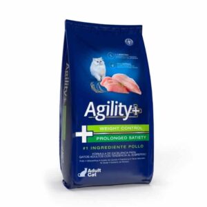 Agility Cats Control de Peso Gato Adulto triple fibra 38% proteína bajo en grasa