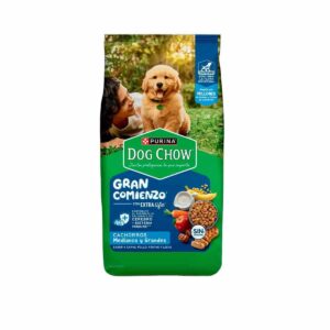 Dog Chow Gran Comienzo Cachorro Medianos y Grandes DHA sistema inmune sin colorantes