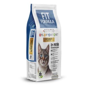 Fit Formula Premium Gato Adulto cuatro proteínas carne pollo salmón huevo cranberries sin colorantes