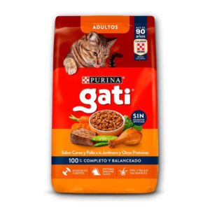 Gati Adultos Sabor Carne y Pollo a la Jardinera gato adulto sin colorantes verduritas naturales