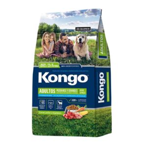 Kongo Adultos Perro Razas Medianas y Grandes alimento natural carne vacuna pollo