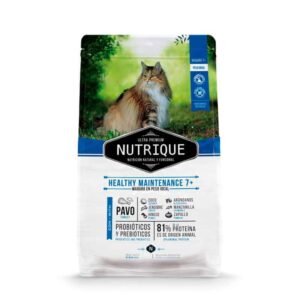 Nutrique Adult 7+ Cat Gato Senior Long Life Complex pavo cerdo huevo ultra premium