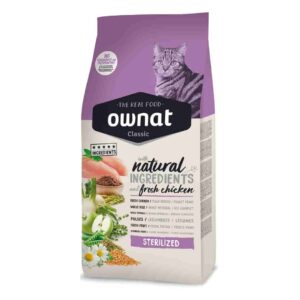 Ownat Classic Sterilized para Gato Adulto control peso pollo fresco sin conservantes