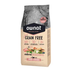 Ownat Just Grain Free Adult Chicken Gato Adulto sin cereales pollo fresco glucosamina