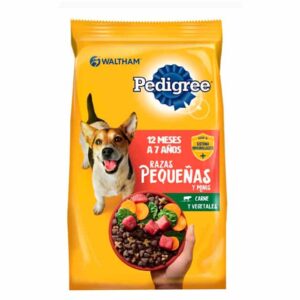 Pedigree Adulto Razas Pequeñas Sabor Carne y Vegetales 24 vitaminas minerales