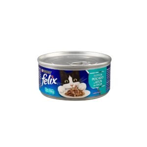 Felix Filetes de Pescado y Atún en Salsa alimento húmedo gato adulto taurina