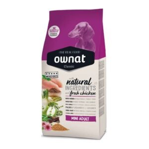 Ownat Classic Mini Adult Perro Adulto Raza Pequeña pollo fresco croqueta pequeña sin conservantes