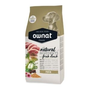 Ownat Classic Duck Perro Adulto pato fresco Omega 3 lino sin conservantes todas las razas