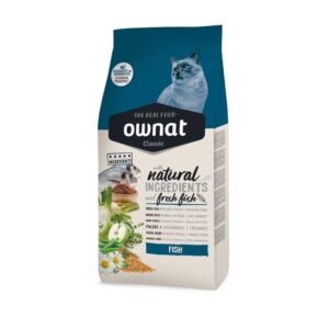 Ownat Classic Fish Gato Adulto pescado fresco Omega 3 6 piel pelo sin conservantes