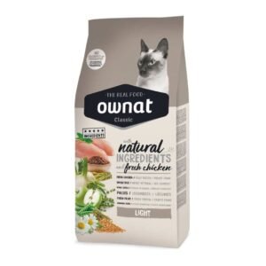 Ownat Classic Light Gato Adulto Control de Peso pollo fresco L-carnitina sin conservantes