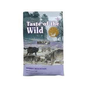 Taste of the Wild Sierra Mountain Perro cordero asado sin cereales todas las etapas DHA