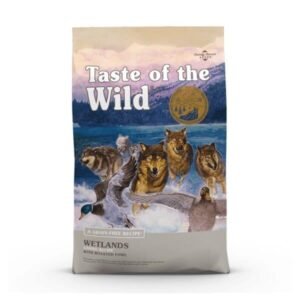 Taste of the Wild Wetland Canine Perro adulto pato codorniz pavo sin cereales grain free