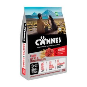 Cannes Adulto Carne y Cereales Perro Adulto glucosamina L-carnitina DHA taurina