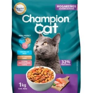Champion Cat Hogareños Sabor Pollo y Pescado Gato Esterilizado Interior control peso bolas pelo
