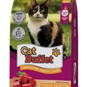 Cat Buffet Gato Adulto triple sabor pollo huevo carne taurina balance aminoacídico