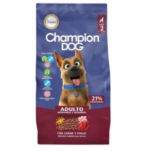 Champion Dog Adulto Sabor Carne y Pollo Razas Medianas y Grandes Total Protect FAVET