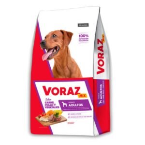 Voraz Mix Perro Adulto carne pollo vegetales omega 3 fibra natural todas las razas