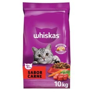 Whiskas Adultos Carne Gato Adulto fibras múltiples prebióticos omega 6 tracto urinario