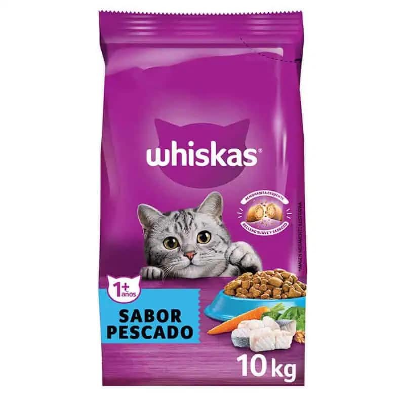 Whiskas Adultos Pescado Gato Adulto harina pescado omega 3 prebióticos tracto urinario
